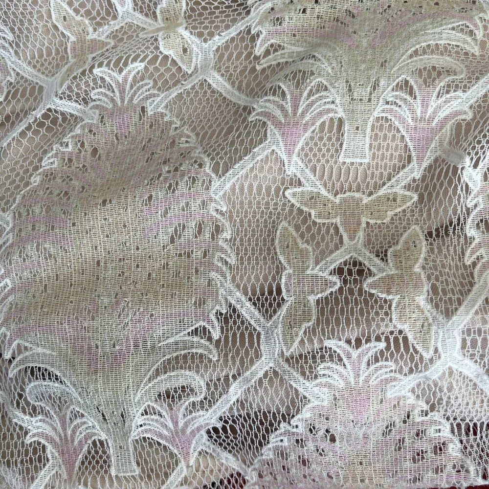 L’atiste by Amy Lace Tassel Romper-Cream/Blush Lined Size:  S - Picture 7 of 16